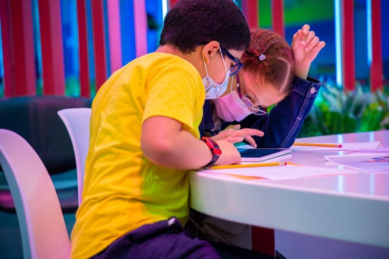 Young innovators experiment with augmented reality technologies at the 12th Sharjah Children’s Reading Festival