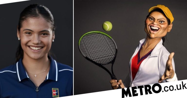 Emma Raducanu given Spitting Image treatment following US Open triumph