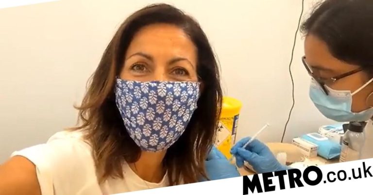 Julia Bradbury gets Covid vaccine booster jab ahead of cancer surgery