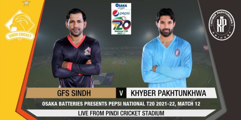 National T20 Cup: Sindh vs Khyber Pakhtunkhwa | Match 12