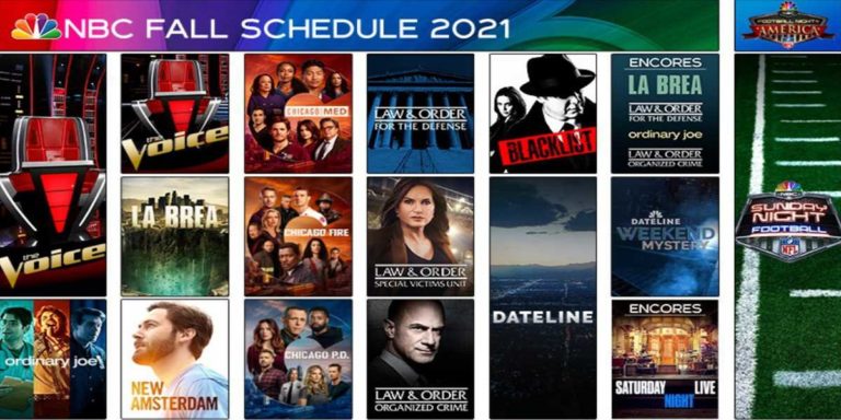 Take a look at the whole NBC fall 2021 television schedule