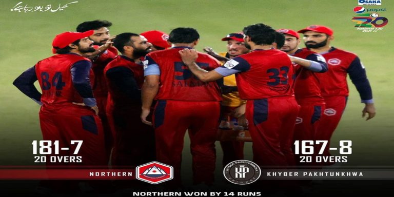 Northern beats Khyber Pakhtunkhwa by 14 runs