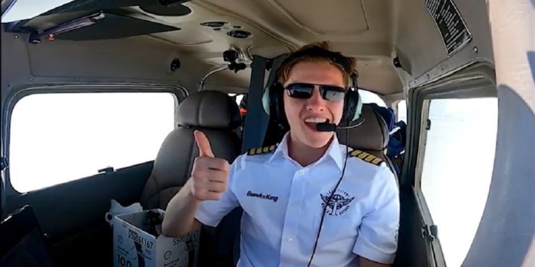 The youngest person to fly around the world