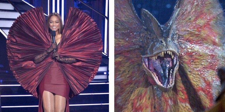 Tyra Banks’ viral outfit is humorously mocked by Jurassic World