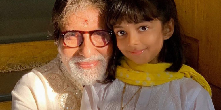 Aishwarya Rai’s daughter Aaradhya pens a birthday wish to Amitabh Bachchan