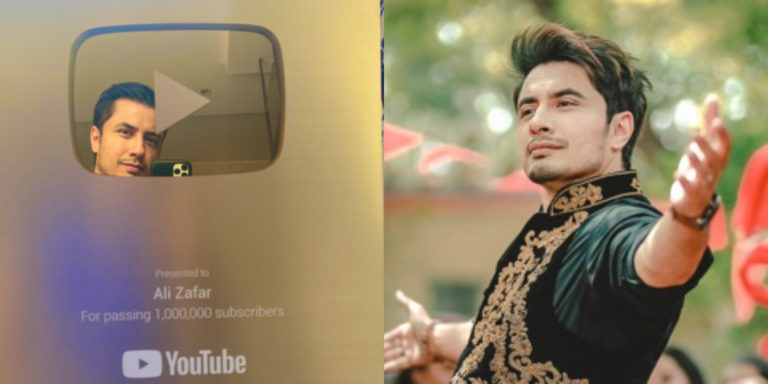 Ali Zafar is over the moon as he got YouTube’s golden play button