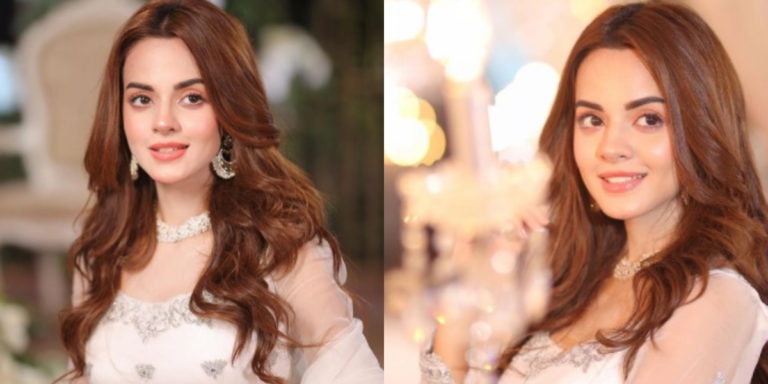 Komal Meer in white leaves us spellbound with oodles of shine