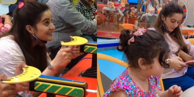 Aiman Khan on a fun day out with baby Amal
