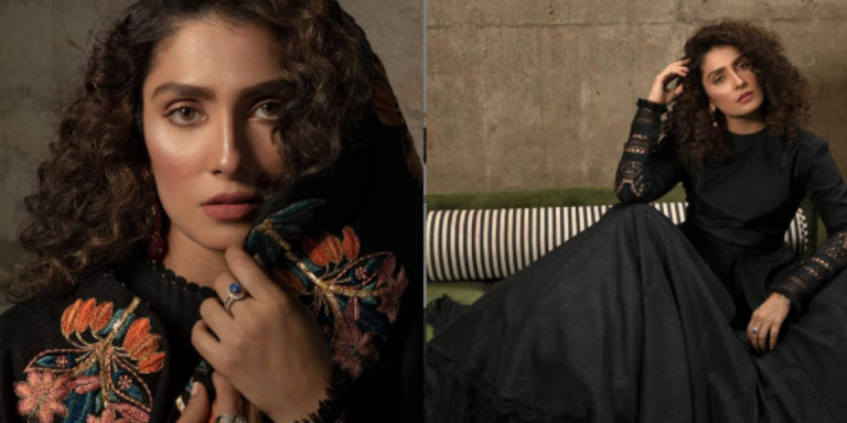 Ayeza Khan shares breathtaking pictures from her recent shoot in black gaon