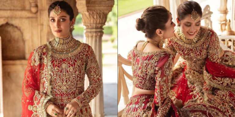 Ayeza Khan flaunts the shades of red in bridal attire, see photos