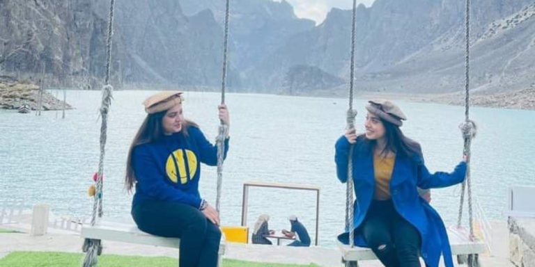 Arisha and Sarah enthusiastic pictures from the Northern areas of Pakistan