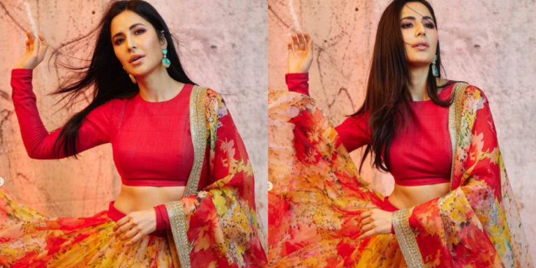 Katrina Kaif pumps up her beauty in floral ghagra choli, see photos
