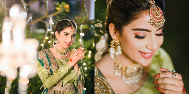 Saboor Aly looks bewitching in the green mehndi assemble, see photos
