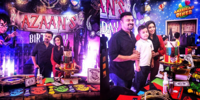 Ahmad Ali Butt celebrating her son’s grand birthday party, see photo 