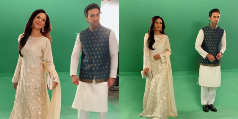 Anoushay Abbasi shares BTS of ‘Dawat’ look with Ali Rehman Khan
