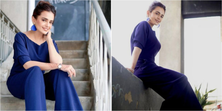 Sumbul Iqbal looks dazzling in satin peplum dress, see photo