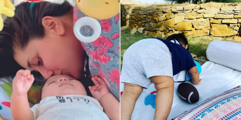 Kareena Kapoor shares the excitement level of her little son in yoga