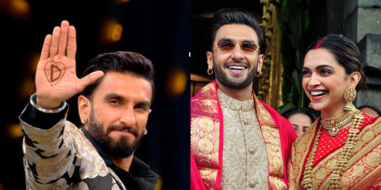 Ranveer Singh gets Deepika Padukone’s initial written on his palm with Mehendi