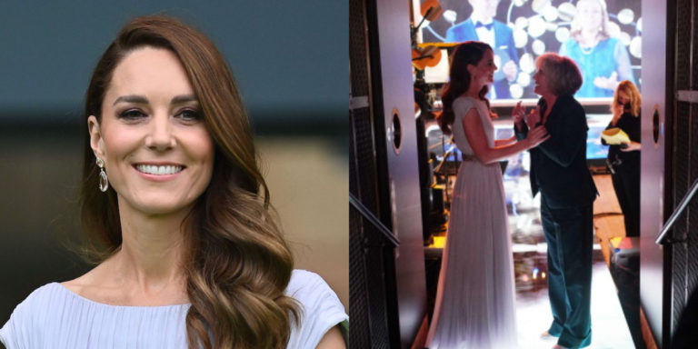 Kate Middleton with Emma Thompson during the Earthshot Prize awards ceremony