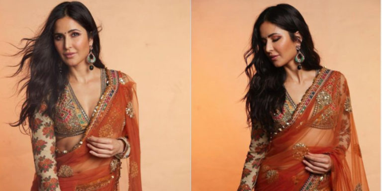 Katrina Kaif serves up a desi game in Sabyasachi sheer saree
