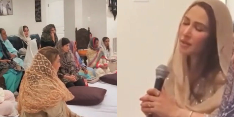 Reema Khan recites beautiful Naat at Mehfil-e-Milad in Washington DC