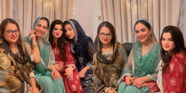 Humaima Malick shares pictures with Alizey Feroze from Mehfil-e-Milad