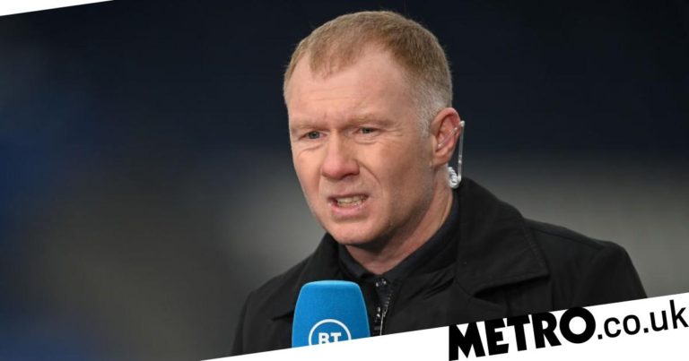 Man United icon Paul Scholes mocked as he chews daughter’s toenails