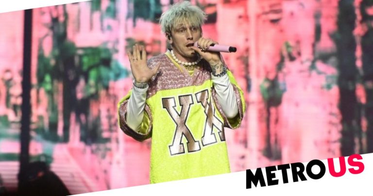 Machine Gun Kelly pelted with bottles during Aftershock festival set