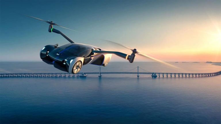 A flying car that also drive on roads developed by HT Aero