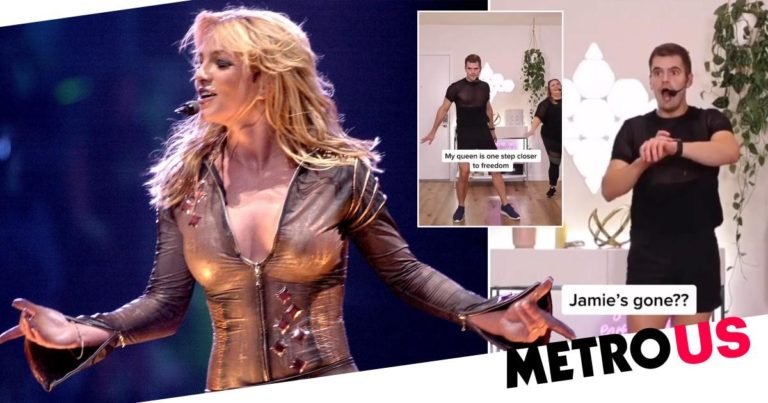 Pure moment Britney Spears fan discovers conservator Jamie is out