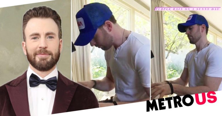 Chris Evans causes fan meltdown with viral piano playing to Prince