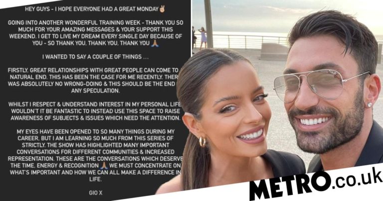 Strictly 2021: Giovanni Pernice confirms split from Maura Higgins