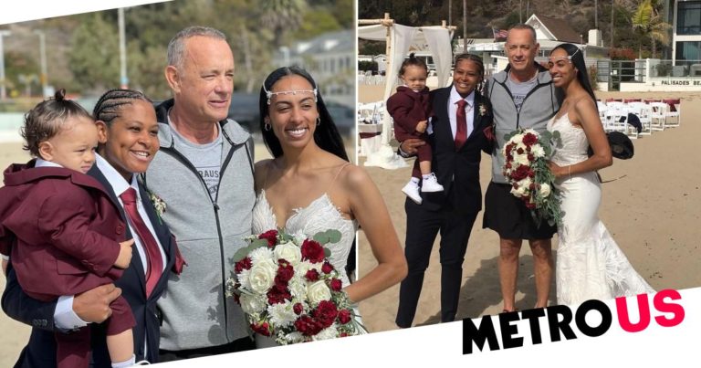 Tom Hanks crashes wedding surprising newlywed same-sex couple