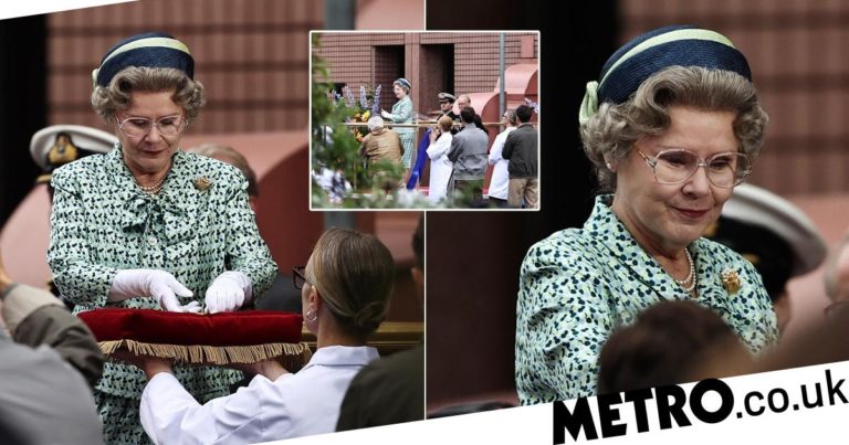 The Crown season 5: Imelda Staunton is spitting image of Queen on set