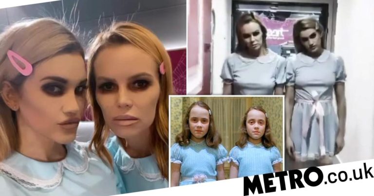 Halloween: Amanda Holden and Ashley Roberts turn into The Shining twins