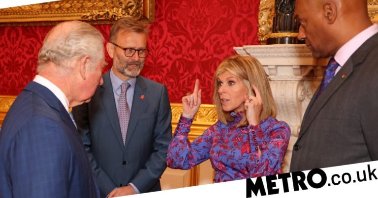 Kate Garraway in top spirits with Prince Charles after hospital trip