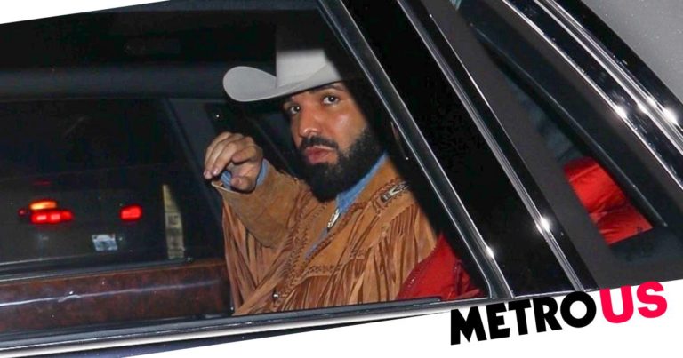Drake dresses as a cowboy for his Halloween themed birthday party