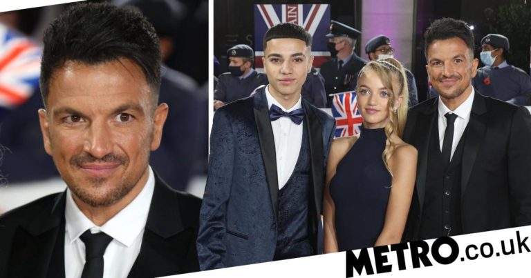 Peter Andre is proudest dad to Junior and Princess at Pride of Britain Awards