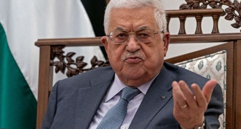 Palestinian president calls on Israel to start political track based on two-state solution