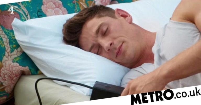 The Love Trap viewers blast awkward spooning challenge with David