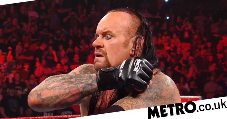 WWE legend The Undertaker floors fan with hard chop during dinner