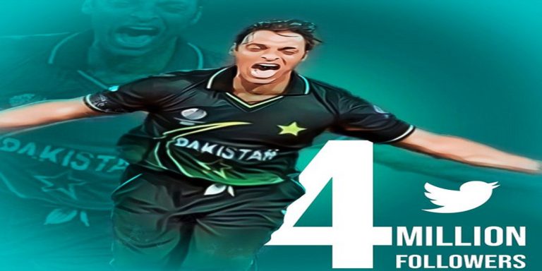 Shoaib Akhtar reaches 4 million followers on Twitter