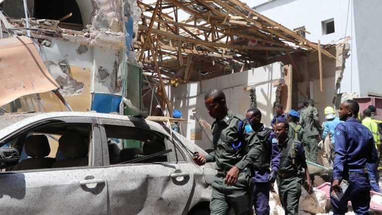 Two killed in blast in central Somalia