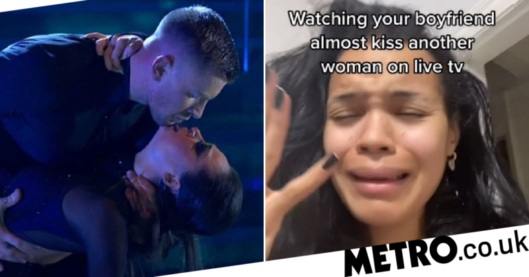 Strictly: Adam Peaty’s girlfriend reacts after he ‘almost kisses’ Katya
