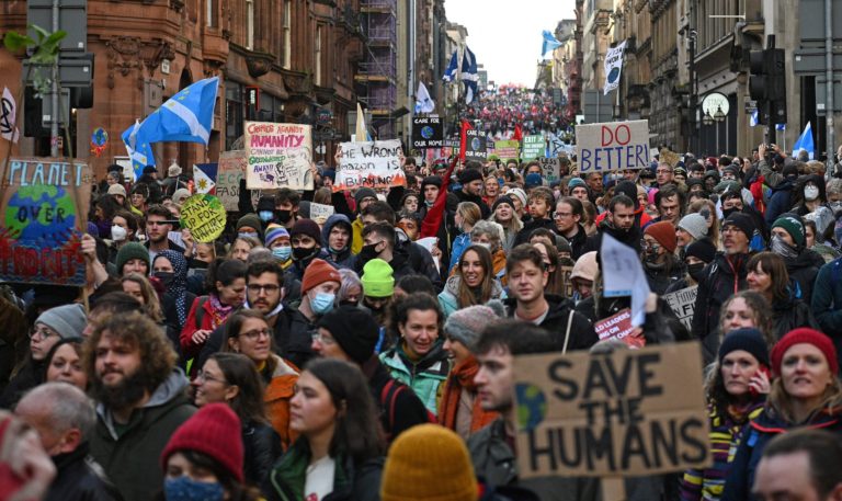 Protesters hit Glasgow streets as part of global climate rallies