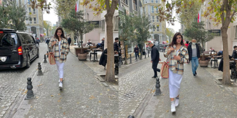 Hira Mani enjoying the weather in the streets of Turkey, see photos