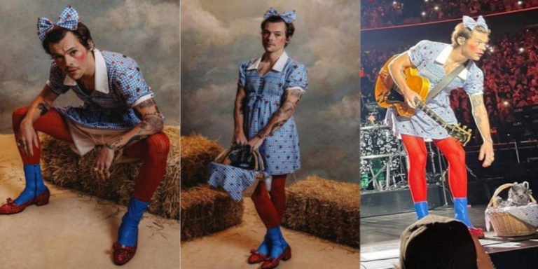 Harry Styles looks ‘lovely’ as Dorothy from the Wizard of Oz for Halloween