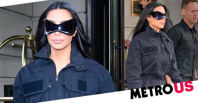 Kim Kardashian steps out in futuristic shades in New York