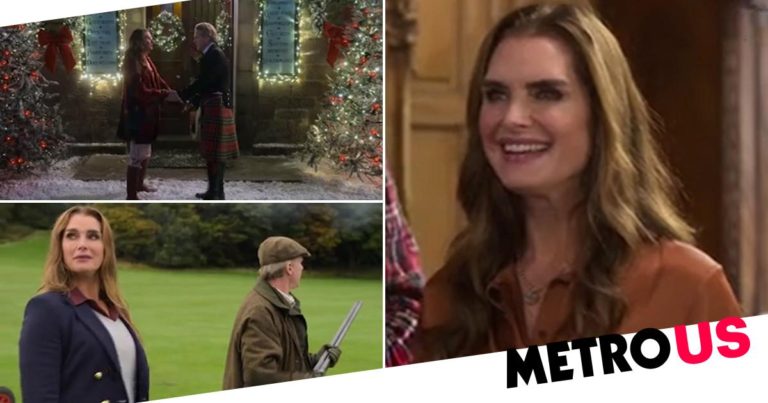 Brooke Shields gets cozy with a Duke in Netflix’s A Castle For Christmas