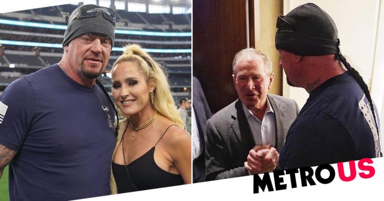 Undertaker meets George W. Bush as he ‘gets ready for WrestleMania’